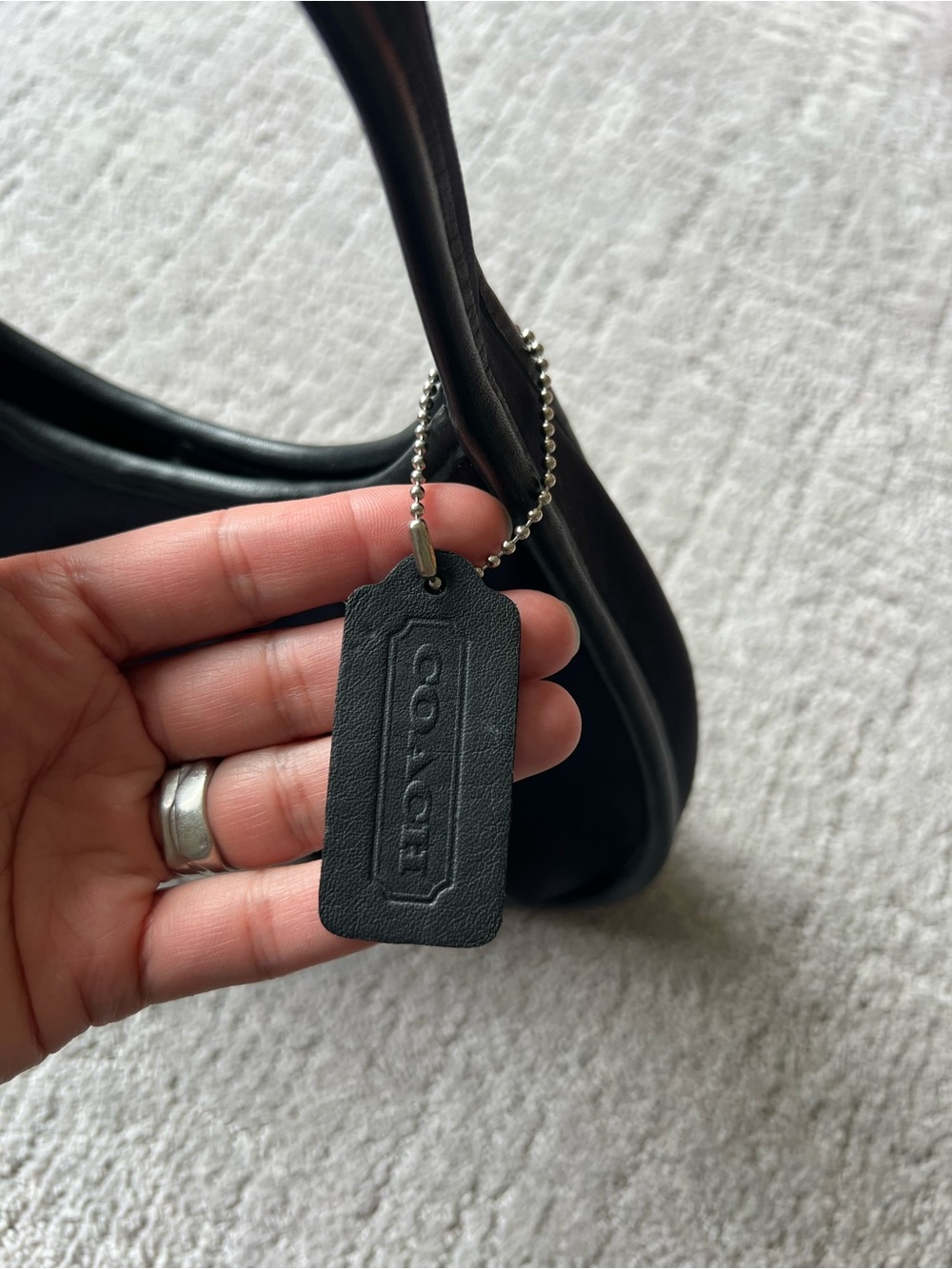 Coach Vintage #6202 Mini Ergo Black Neoprene Bag (1998) - Picture 14 of 16